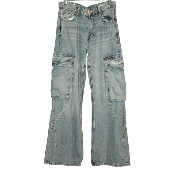 Zara Women's Skinny Jeans - Light Blue - Picture 1 of 9